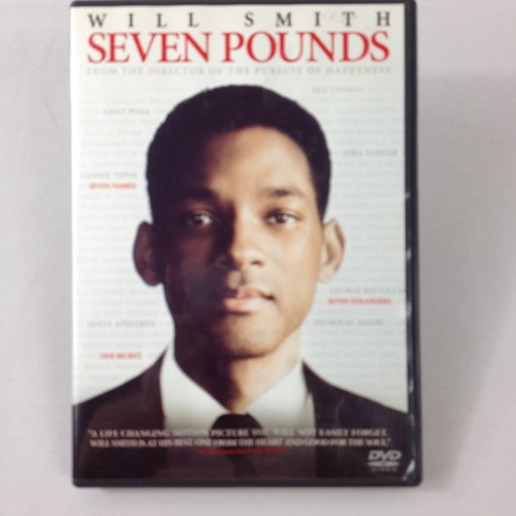 Seven Pounds - 2008 - Rated PG 13 - Romance Thriller - DVD - Used - Picture 1 of 3